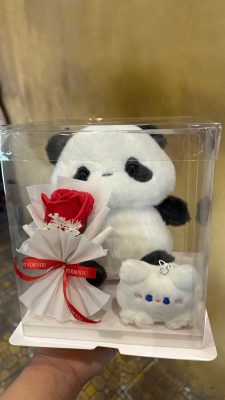 ảnh thật set quà gấu trúc