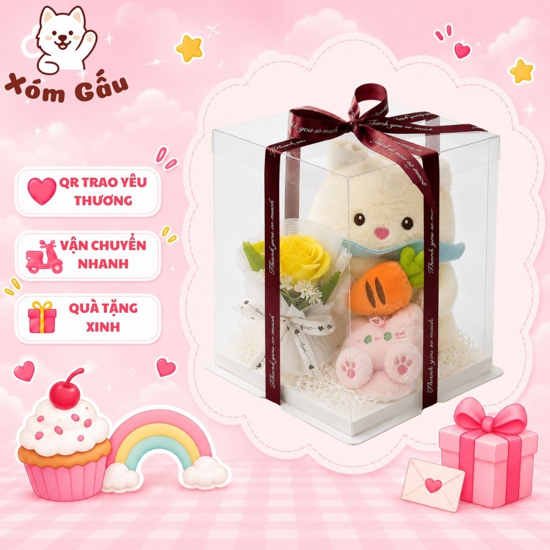 set quà thỏ trắng set quà thỏ trắng