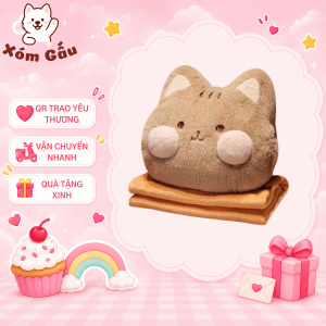 gấu ôm kèm mền