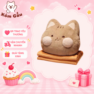 gấu nâu kèm mền