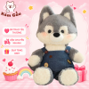 Gấu Bông Chó Husky Mặc Yếm