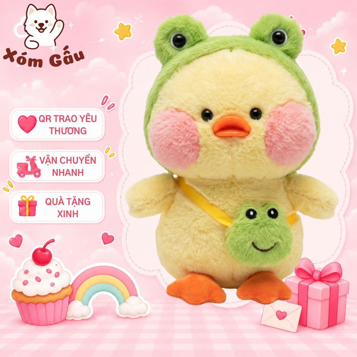 Gấu vịt má hồng Gấu vịt má hồng