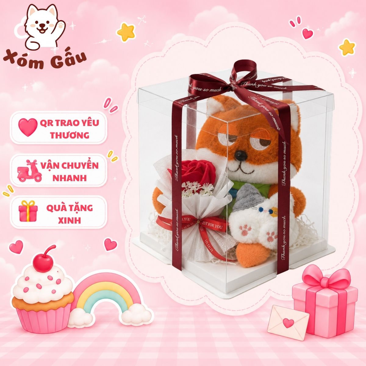 set quà gấu cáo Zootopia set quà gấu cáo Zootopia