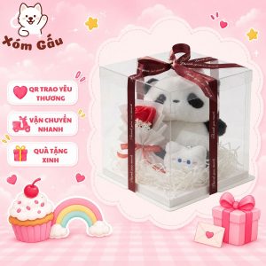 set quà gấu trúc