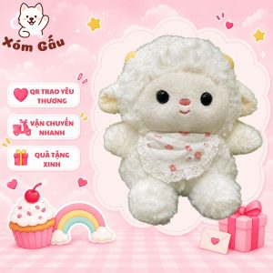 Gấu Bông Cừu Trắng
