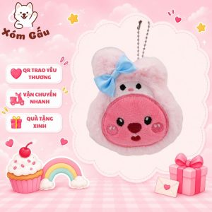 móc khoá gấu bông loopy